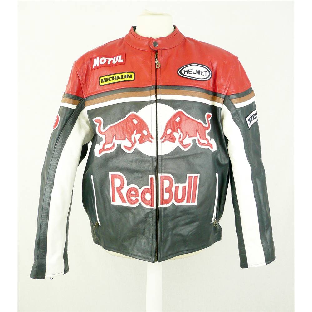 Top Gear XXL Red Bull Leather Motorcycle Jacket | Oxfam GB | Oxfam’s ...
