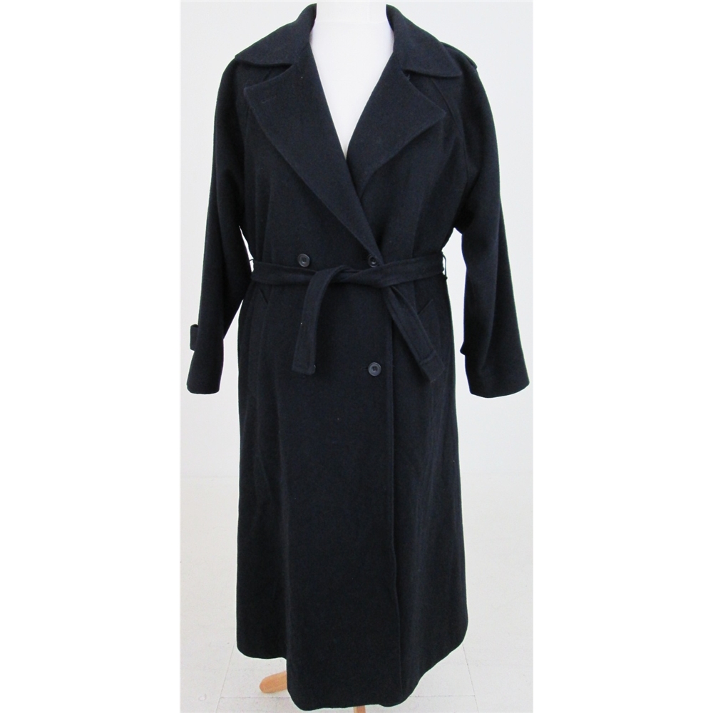 Admyra: Size 12: Black cashmere mix smart overcoat | Oxfam GB | Oxfam’s ...