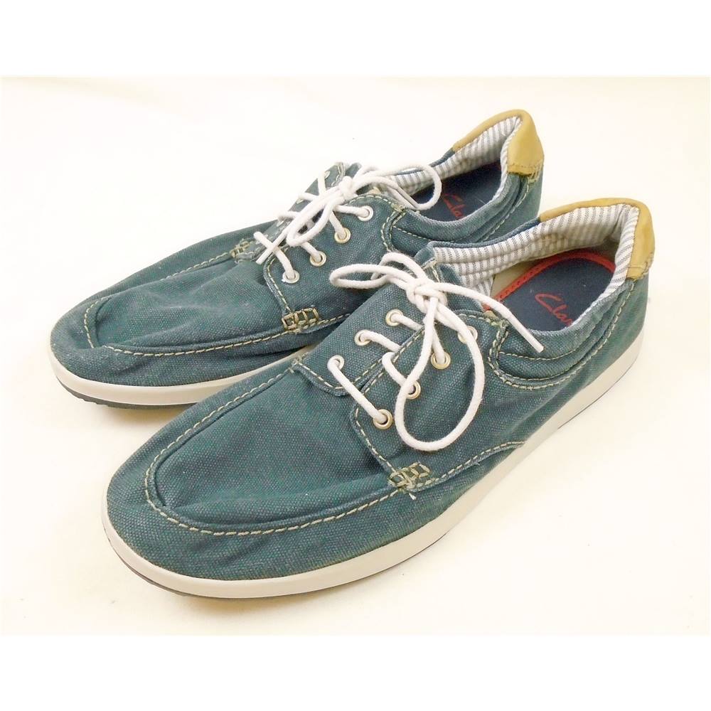 Clarks - Size: 11 - Blue Canvas - Deck shoes | Oxfam GB | Oxfam’s ...