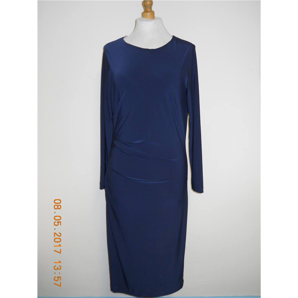 M&S Marks & Spencer - Size: 12 - Blue - Evening dress | Oxfam GB ...