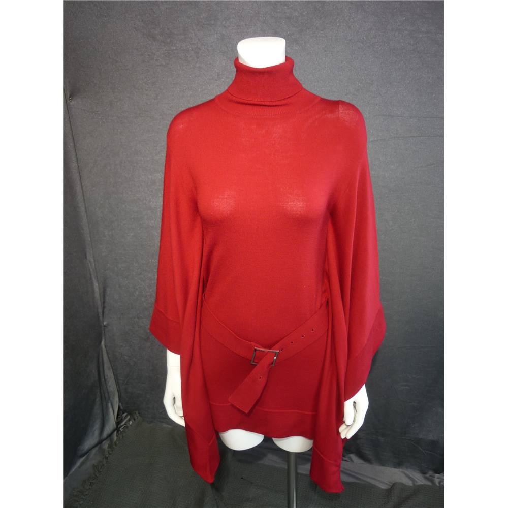 Karen Millen Size 1 Red Poncho-Style Top Karen Millen - Size: S - Red ...