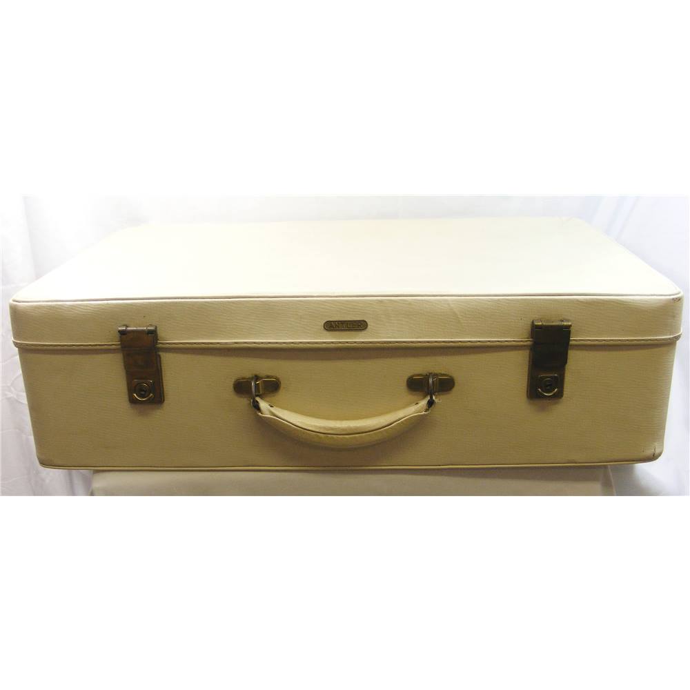 old antler suitcase