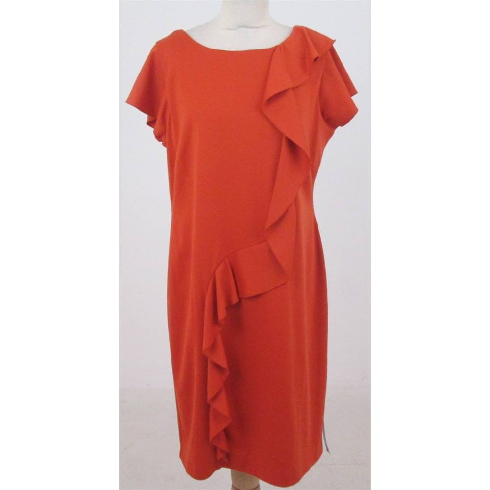 Betty Jackson Black, size 16 burnt orange dress | Oxfam GB | Oxfam’s ...