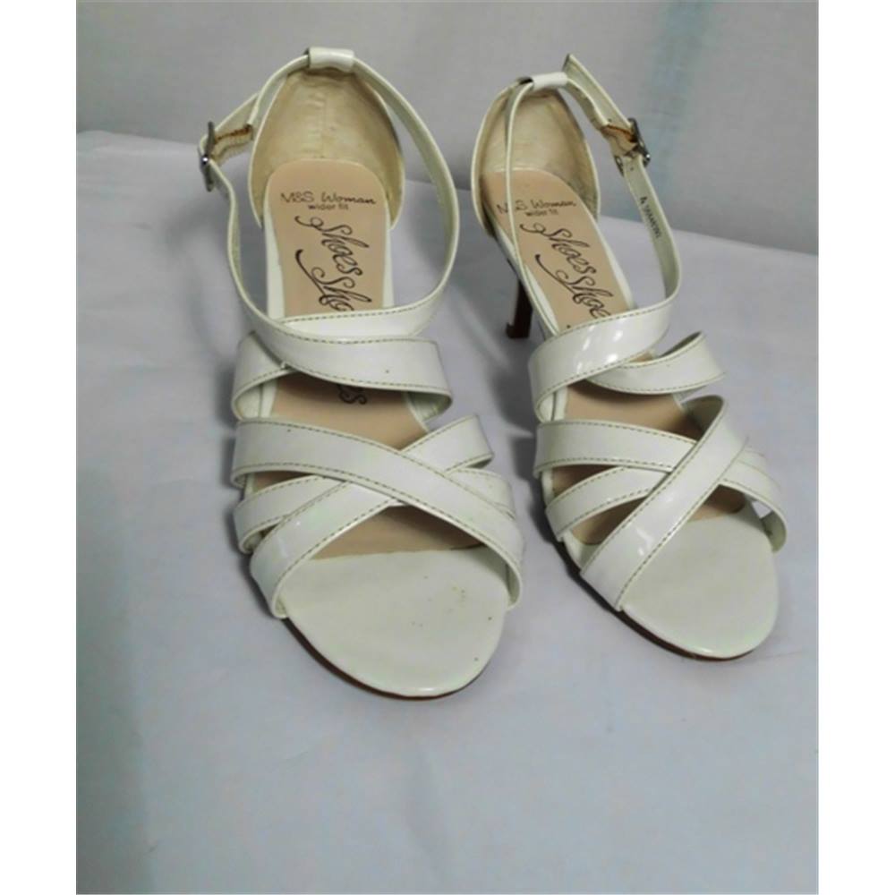 M&S Woman White Sandals (Wider Fit) | Oxfam GB | Oxfam’s Online Shop