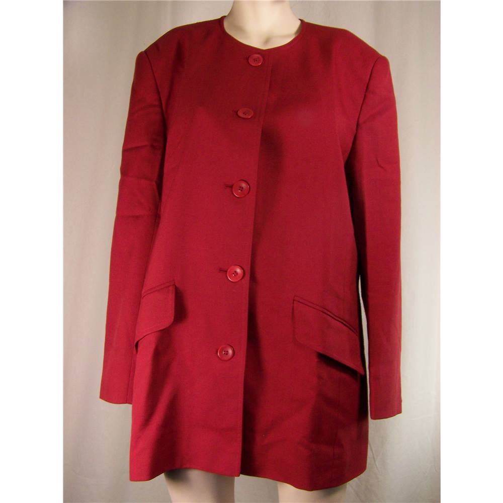 Women's Red Jacket by Viyella Size 12 Viyella - Size: 12 - Red - Smart ...
