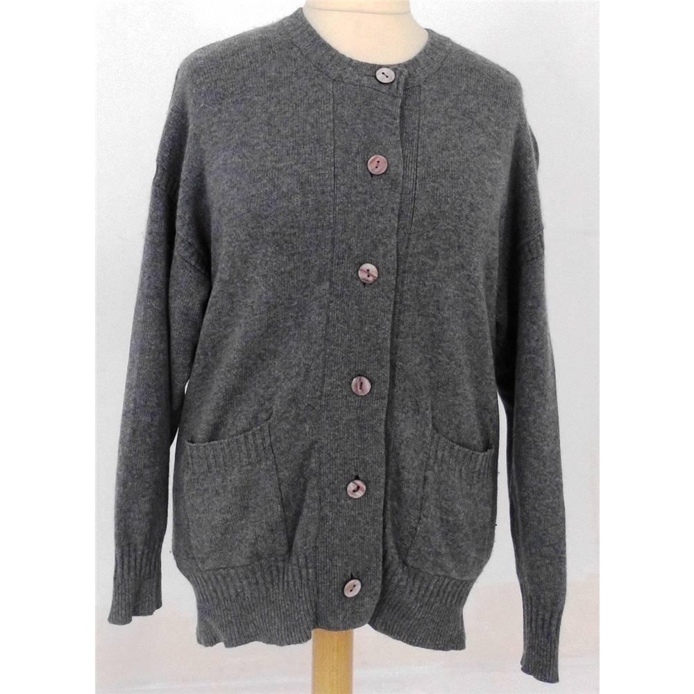 The Cashmere Centre Large Grey Cardigan | Oxfam GB | Oxfam’s Online Shop