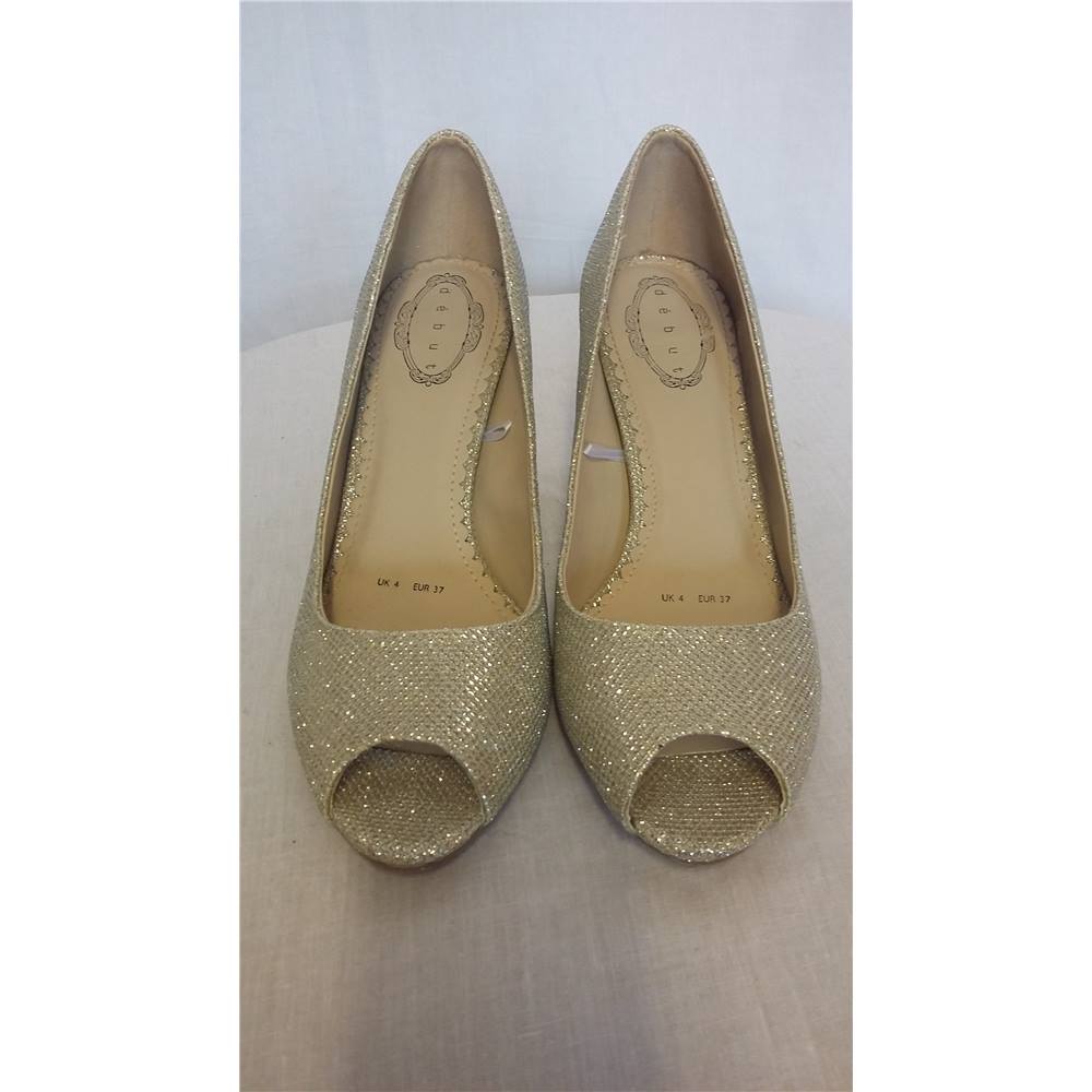 Gold sparkly gold heels from Debut 4 Debut - Size: 4 - Gold | Oxfam GB ...