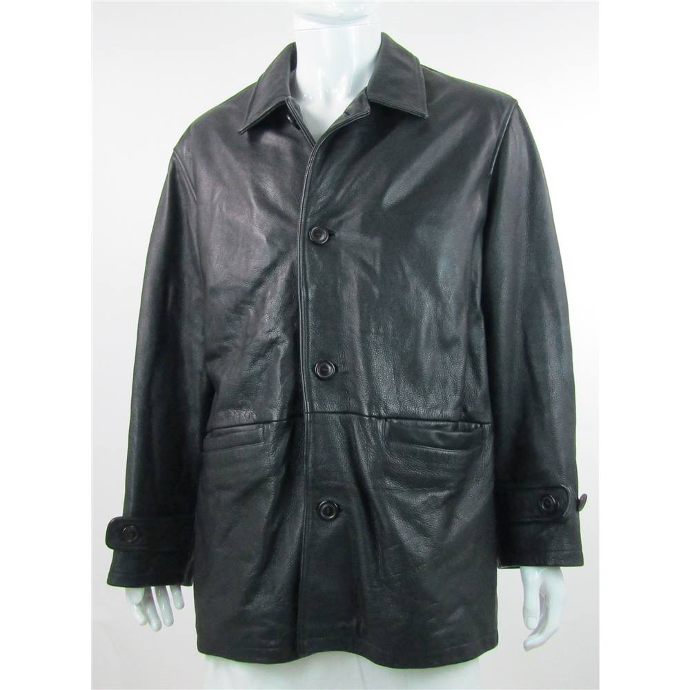 Cecil Gee - Size: L - Black - Quilted Lining Leather Coat | Oxfam GB ...