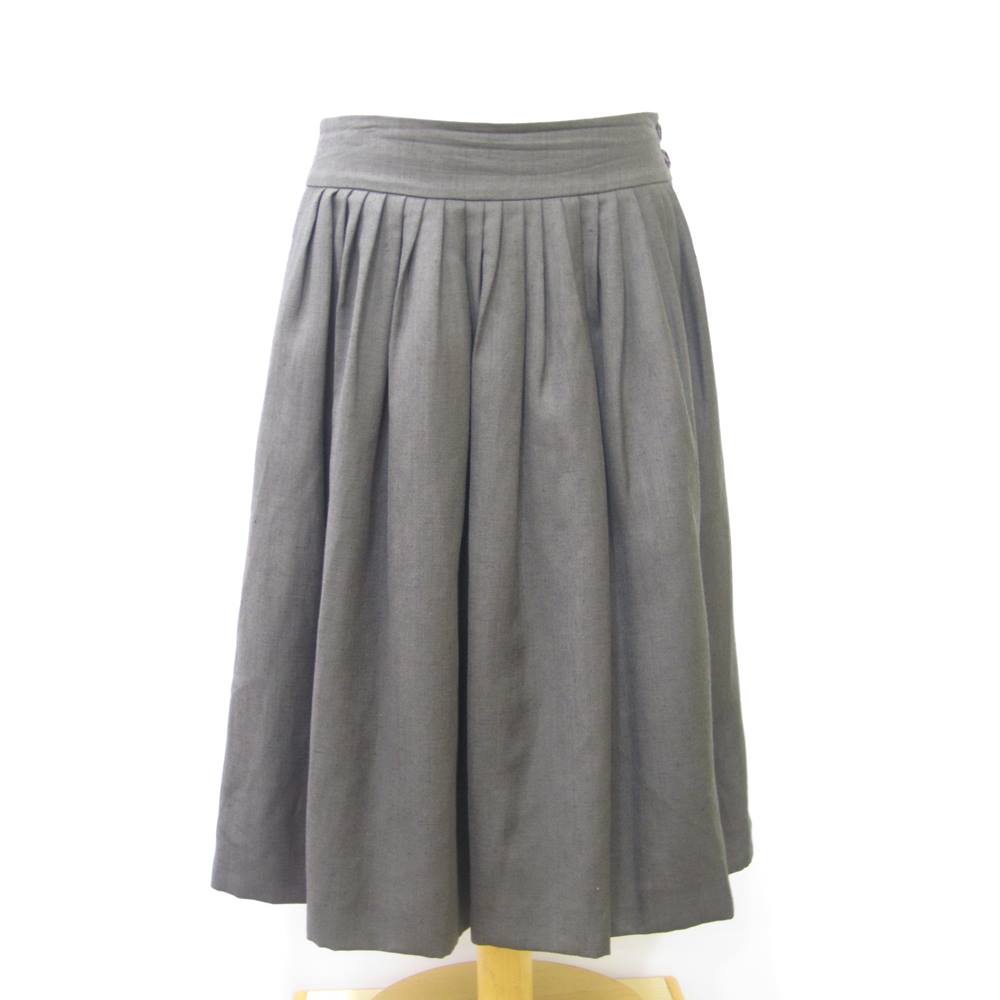 Margaret Howell Skirt- Size: 10 - Grey | Oxfam GB | Oxfam’s Online Shop