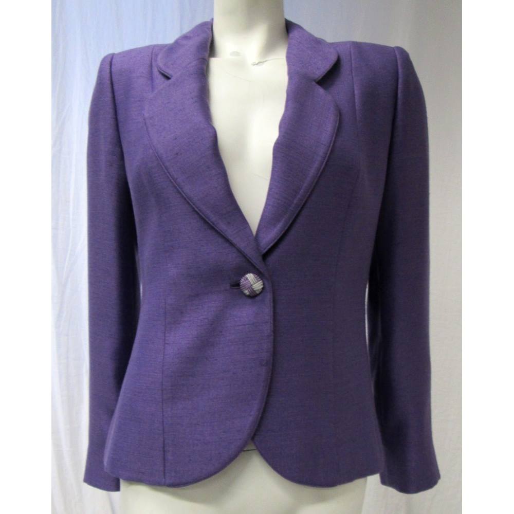 Jacques Vert Purple Jacket Size 12 Jacques Vert - Size: 12 - Purple ...