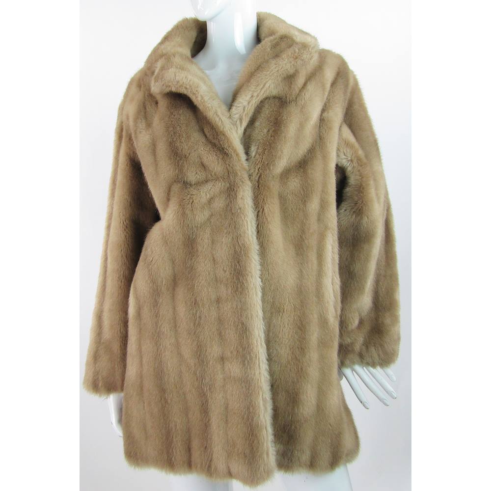 VINTAGE - Tissavel - Size: 16 - Brown - Faux Fur Coat | Oxfam GB ...