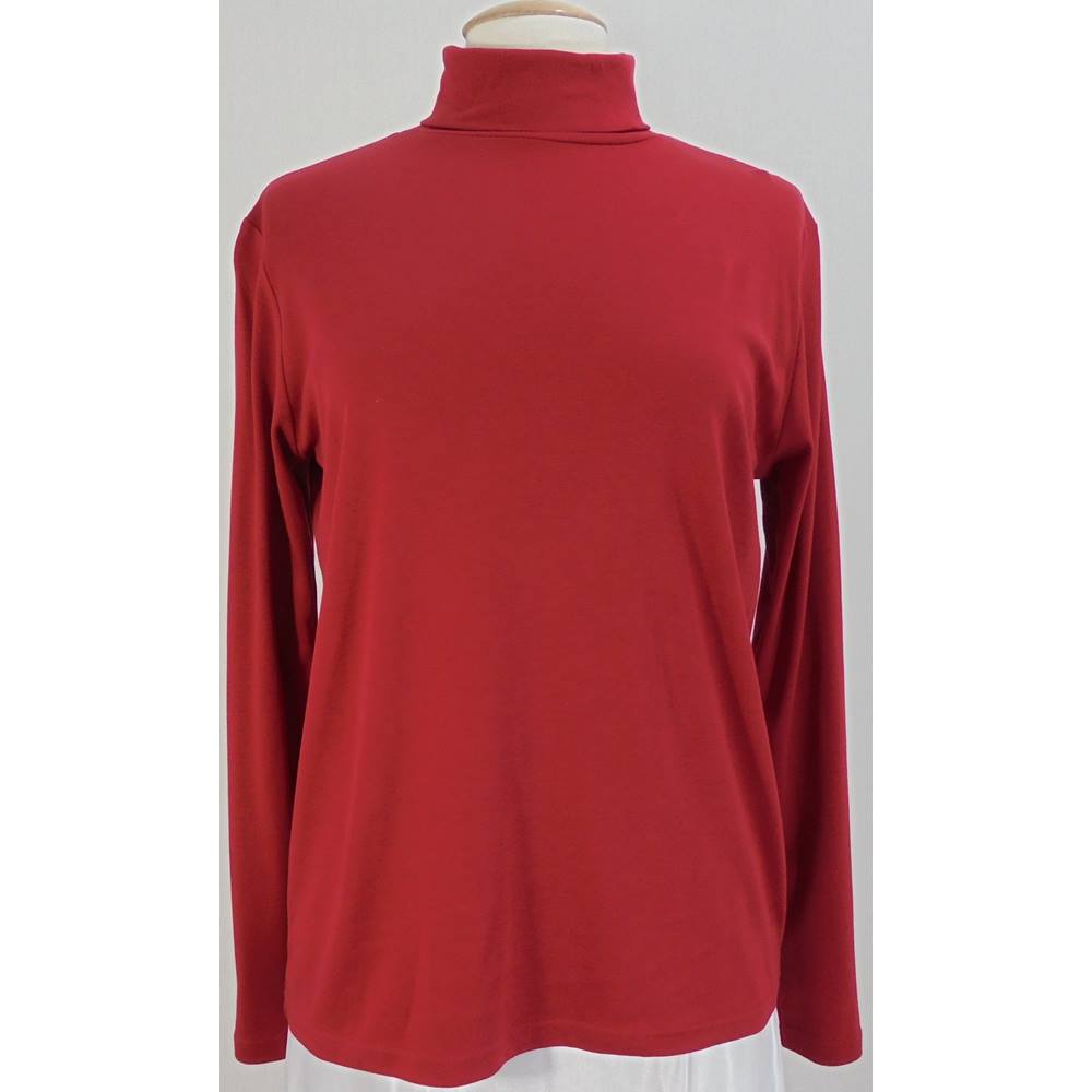 Edinburgh Woollen Mill - Size: M - Red - Polo neck - Jumper | Oxfam GB ...