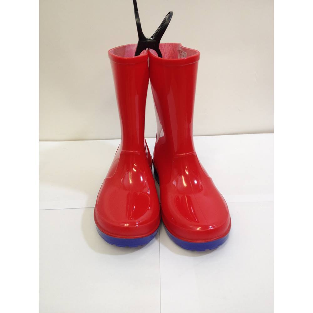 Brand new - M&S Marks and Spencer - Red Wellington Boots - size 10 M&S ...