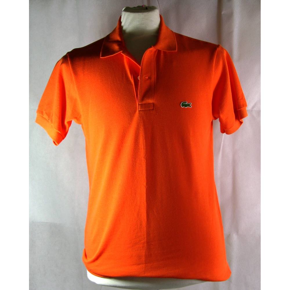 Lacoste-t-shirt-orange-size xs Lacoste - Size: XS - Orange | Oxfam GB ...