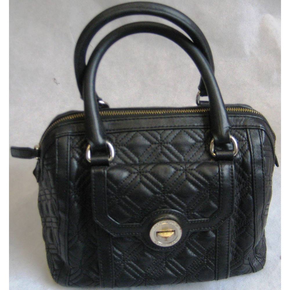 Karen Millen black quilted leather handbag Karen Millen - Size: Not ...