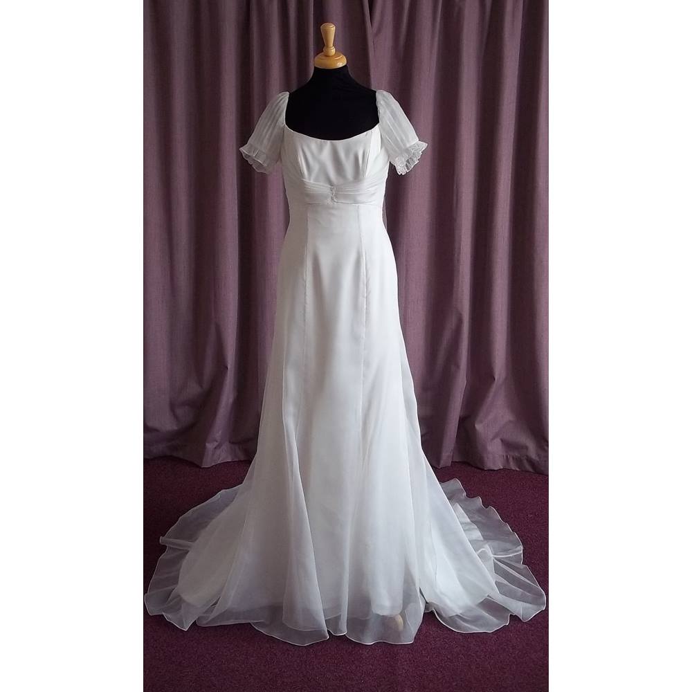 Unbranded Cap Sleeve Wedding Dress Size 10 For Sale In