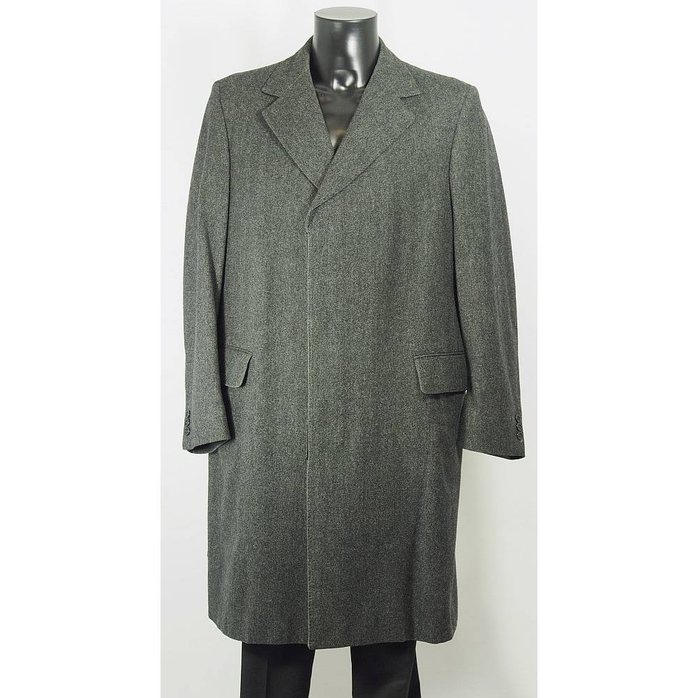 Vintage Aquascutum Wool Coat - Grey - Size 44