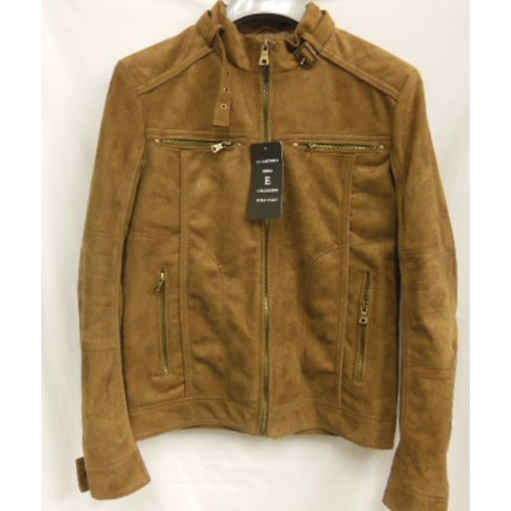 Men s Jacket  La Sartoria Size  XL  Brown Bomber  