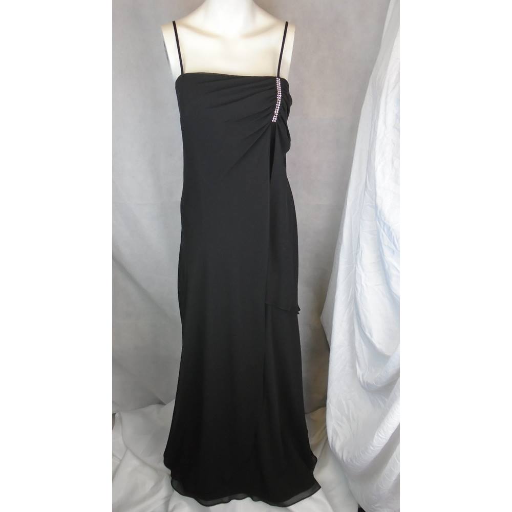 ELEGANT BLACK ROMAN EVENING DRESS, SIZE 14 Roman - Size: 14 - Black ...