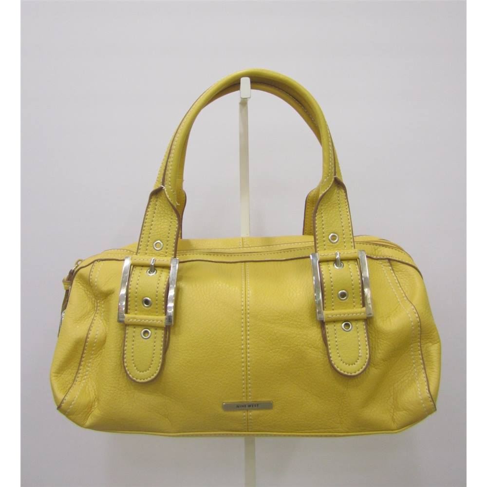 Nine West Yellow Tote Nine West - Size: M - Yellow - Top handle bag ...