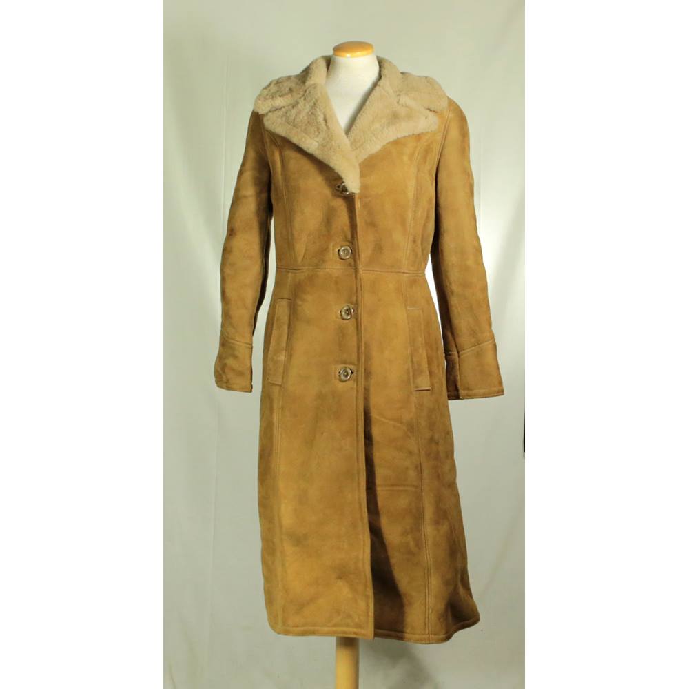 Vintage Richard Draper - Size: 14 - Beige - Real Sheepskin Coat | Oxfam ...