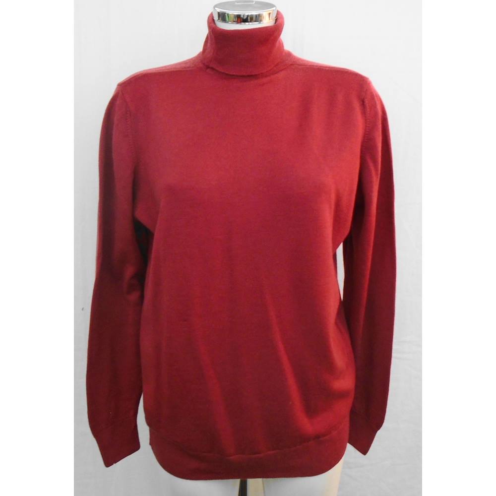 M&S red polo neck sweater Size 14 | Oxfam GB | Oxfam’s Online Shop