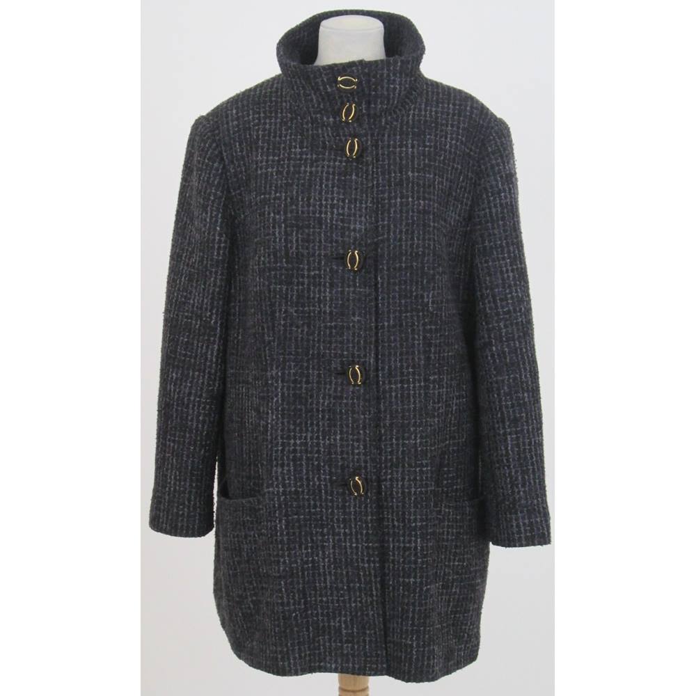 Debenhams - Size: 20 - Black tweed coat | Oxfam GB | Oxfam’s Online Shop