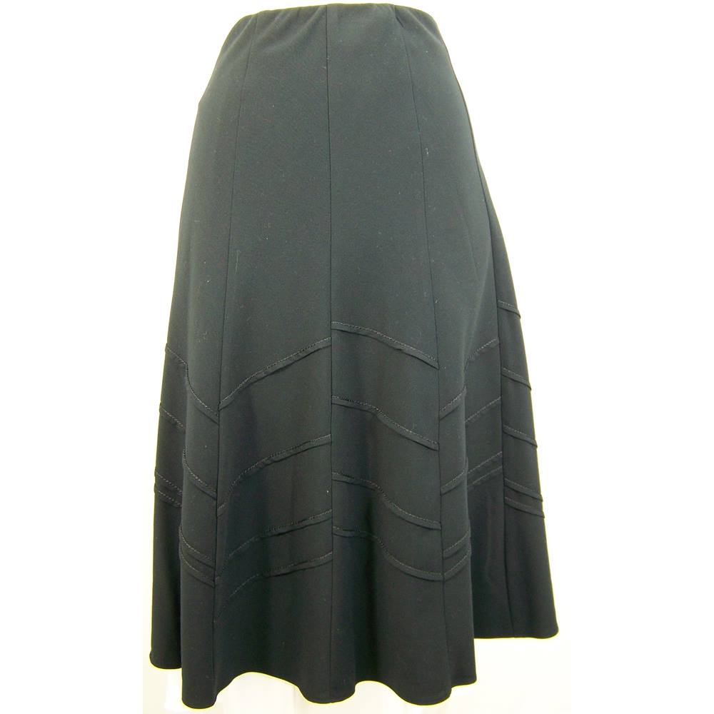 M&S Marks & Spencer - Size: 12 - Black Panelled Skirt | Oxfam GB ...