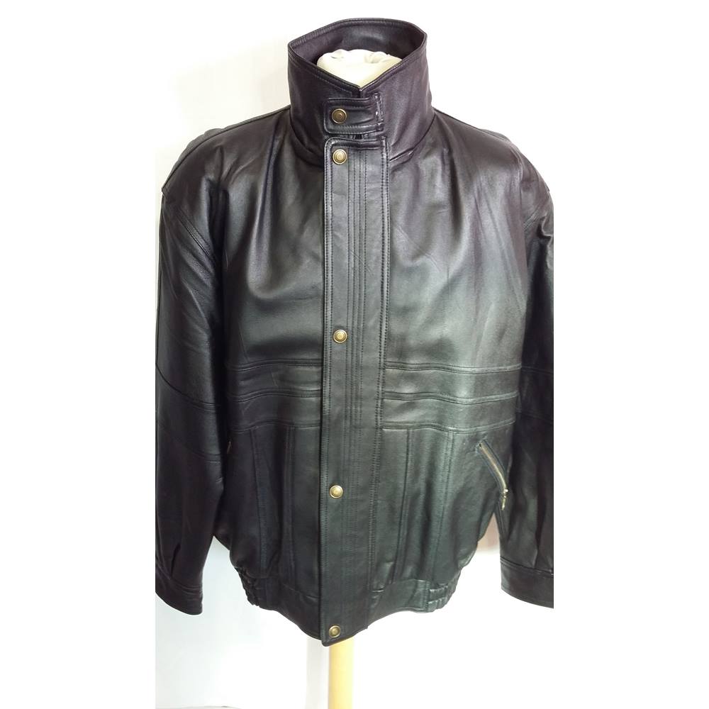 Milan Leather Jacket size large Milan - Size: L - Black - Bomber jacket ...