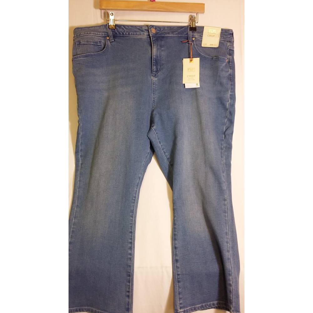 Florence and Fred Cropped light blue denim jeans BNWT size 22 Florence ...