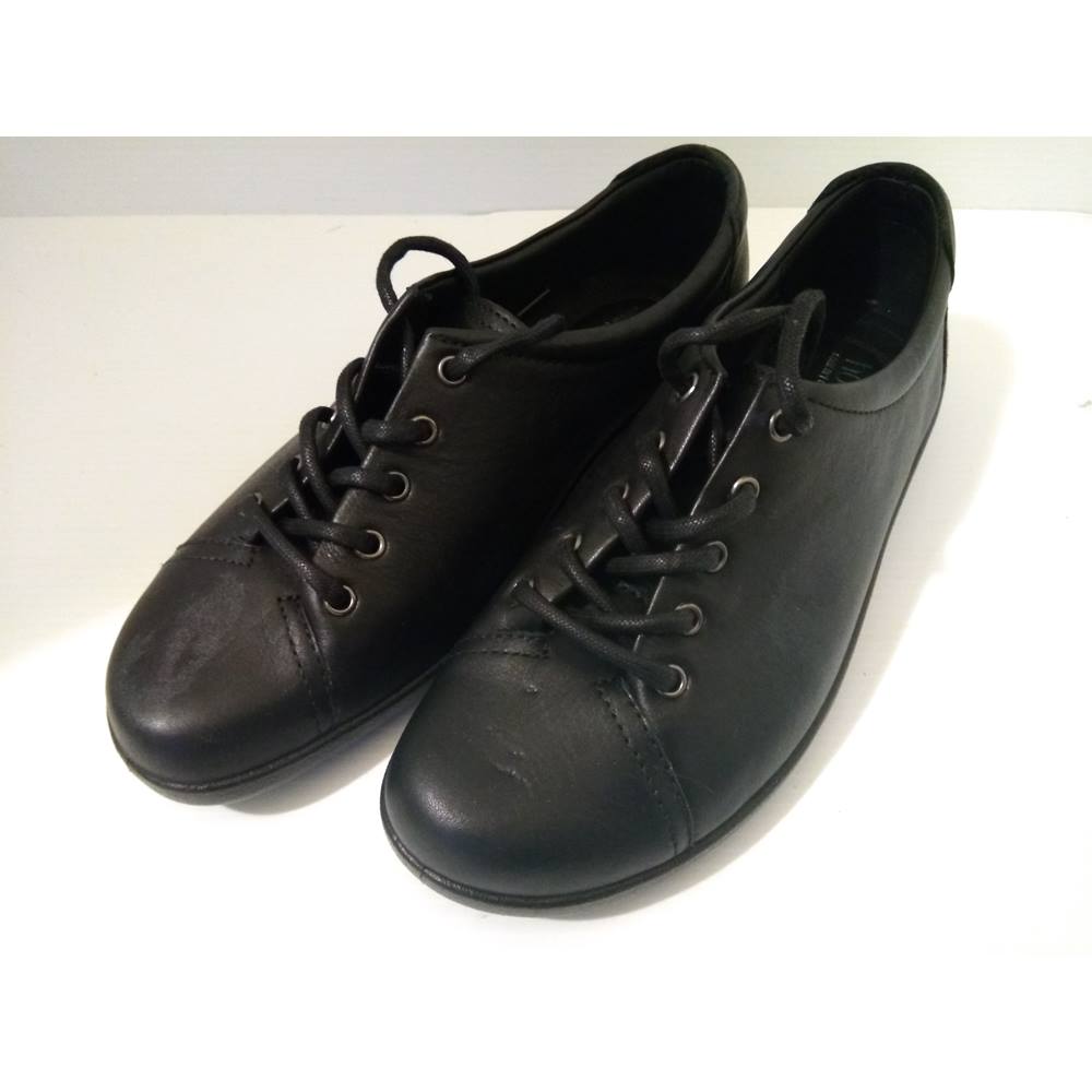 Hotter comfort concept black laced trainers HOTTER - Size: 5 - Black ...