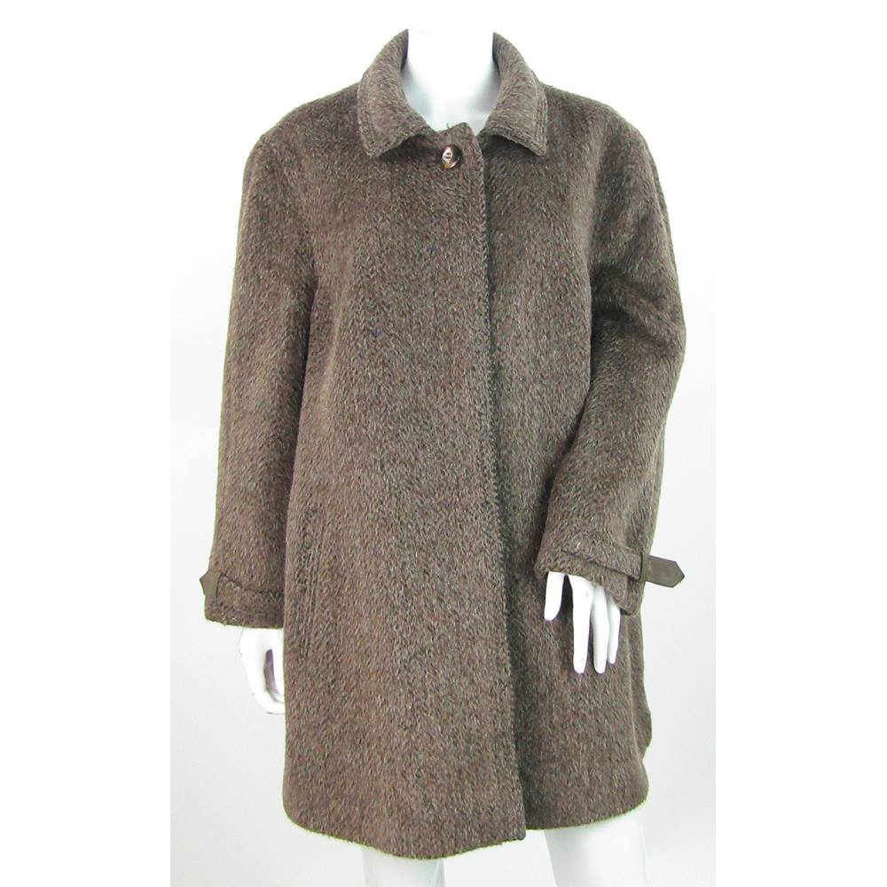 VINTAGE Sannwald - Size: 22 - Brown - Llama & Wool Coat | Oxfam GB ...