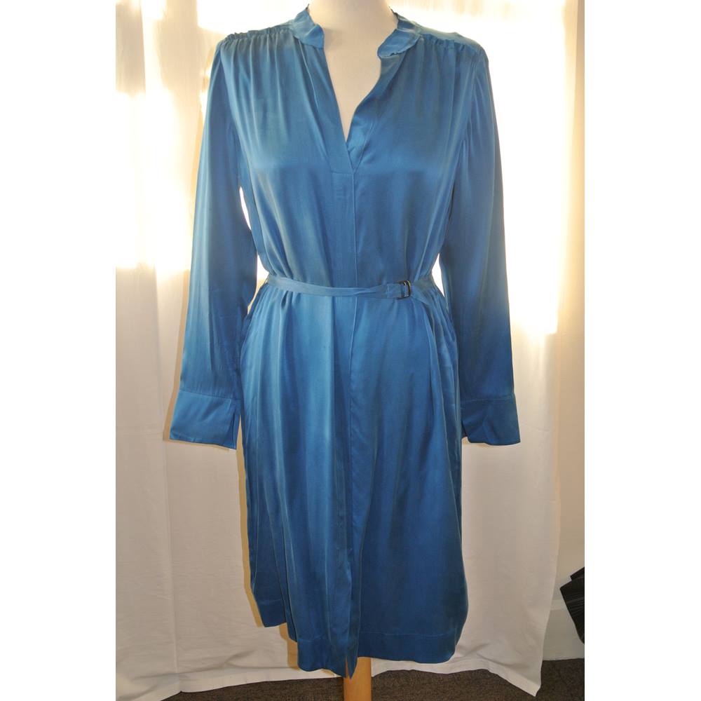 Jigsaw - Size: 8 - Blue - Knee length dress | Oxfam GB | Oxfam’s Online ...