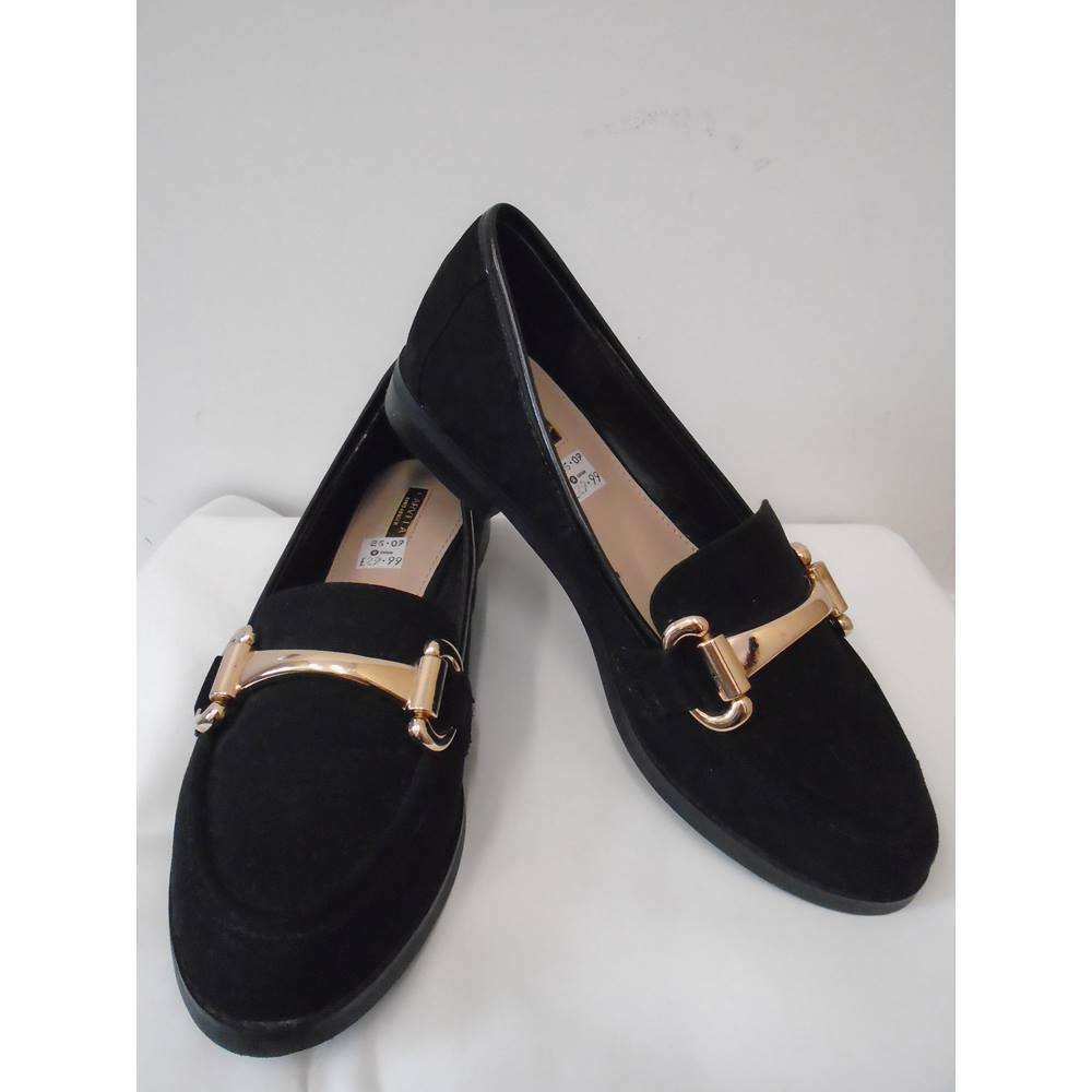 Carvela for Kurt Geiger size 4/37 black Faux Suede Loafers | Oxfam GB ...