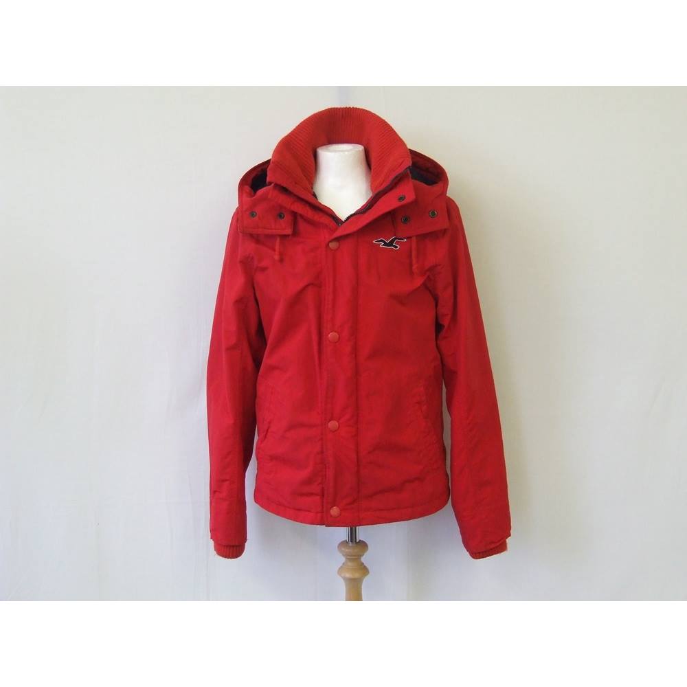 hollister red coat