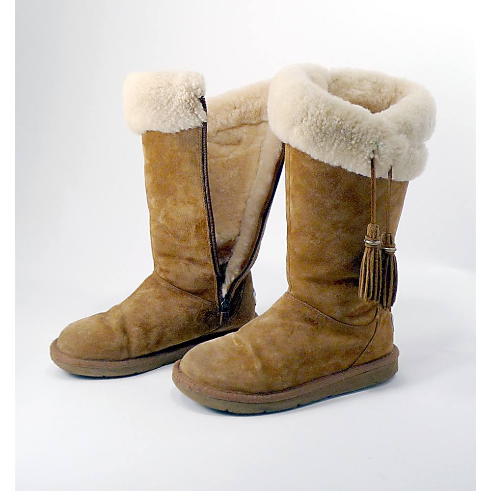 UGG - Size: 3.5 - Light Brown - Ladies' calf-length Boots | Oxfam GB ...