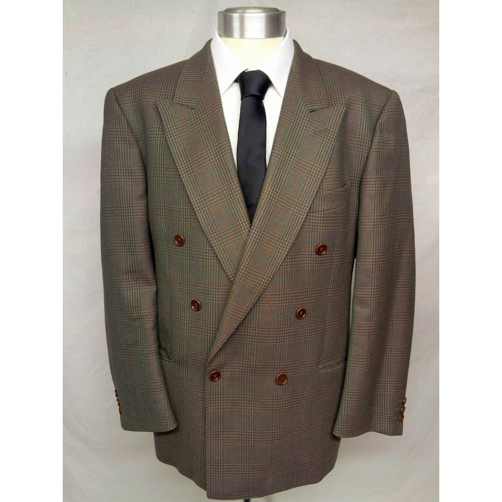 Jaeger - Size: XL - Green - Double breasted mens suit jacket | Oxfam GB ...