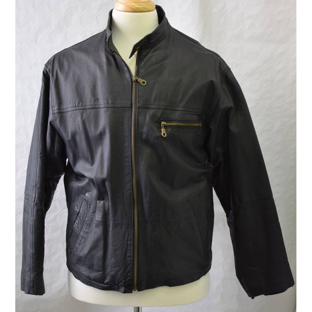 Academy leather jacket size L | Oxfam GB | Oxfam’s Online Shop