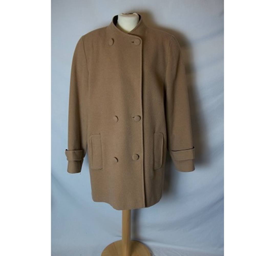 Women's Wool Coat - Size 12 Edinburgh Woollen Mill - Size: 12 - Brown ...
