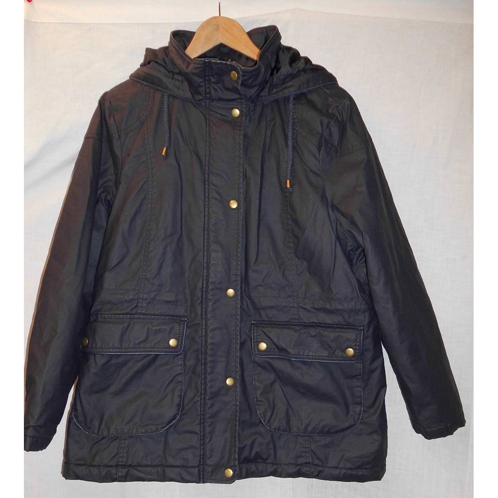 M&S Collection size: 18 navy blue wax coat | Oxfam GB | Oxfam’s Online Shop