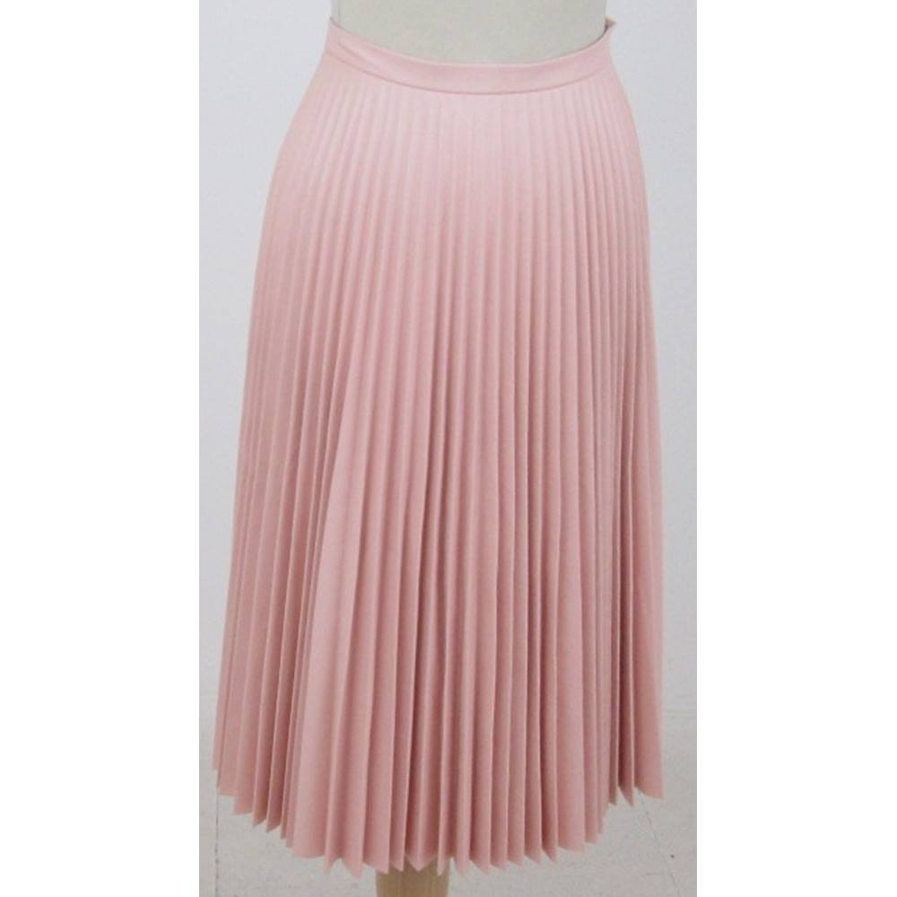 Topshop - Size: 10 - Light Salmon Pink - Pleated skirt | Oxfam GB ...