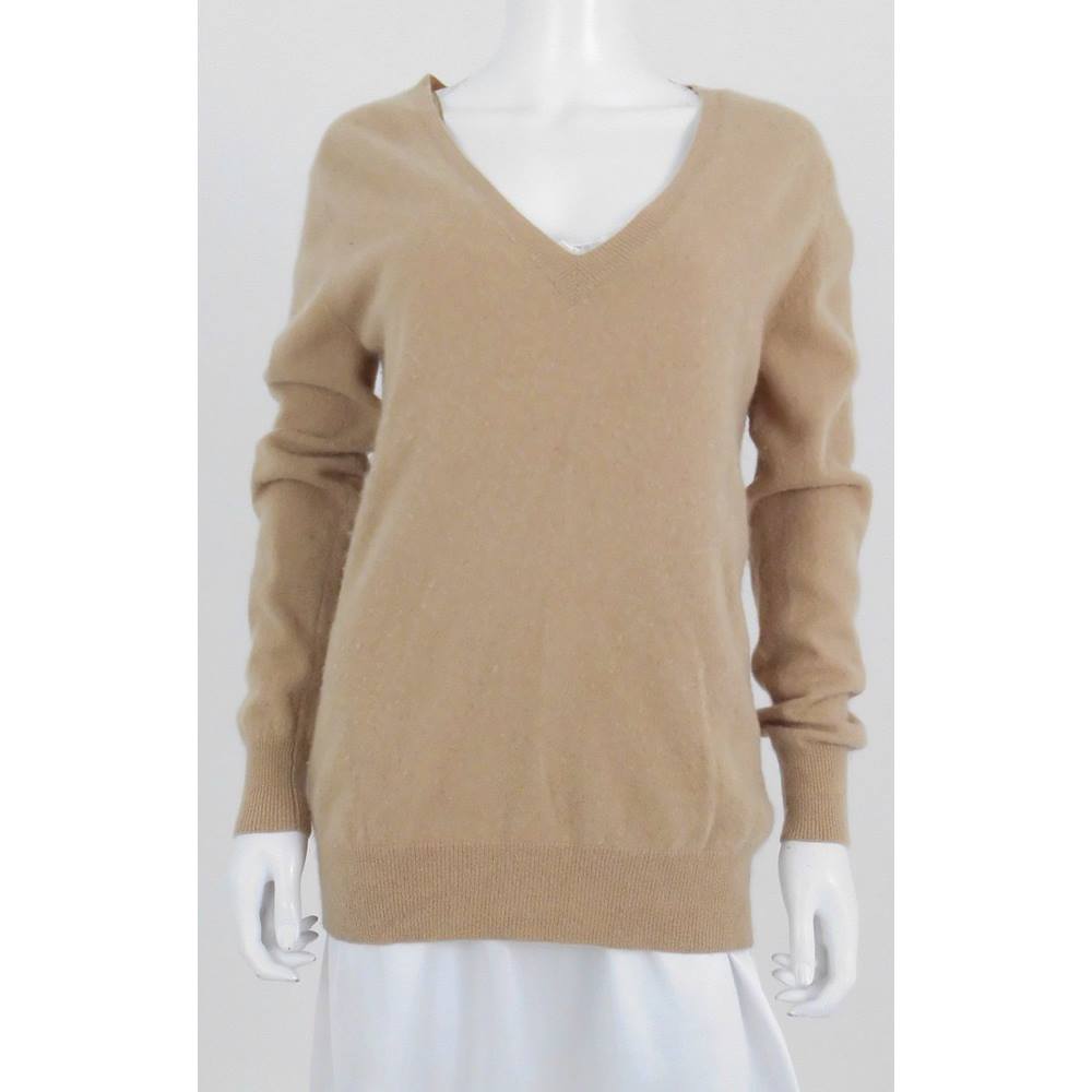 Zara Knit Size M Beige Cashmere Jumper | Oxfam GB | Oxfam’s Online Shop