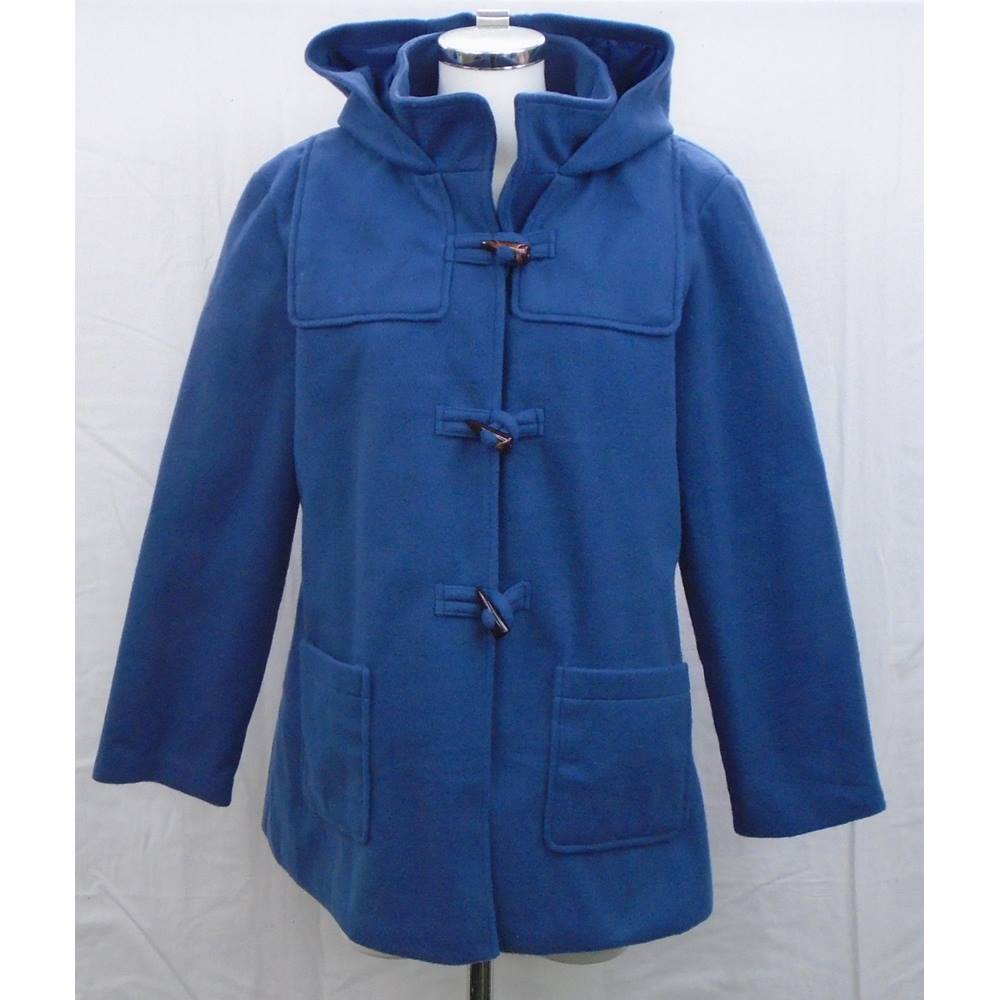 Anne De Lancay mid blue duffel coat size Medium | Oxfam GB | Oxfam’s ...
