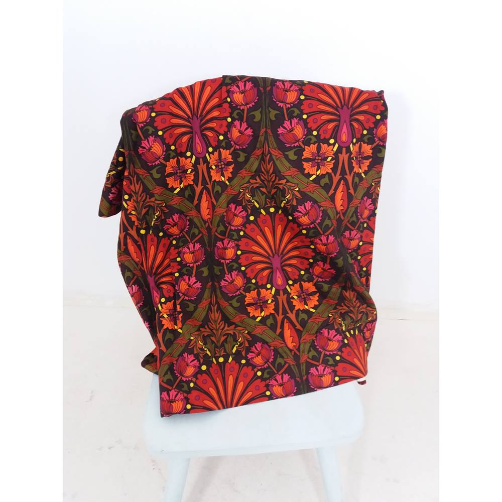 Stunning 70's Style Pleated & Lined Floral Curtains | Oxfam GB | Oxfam ...