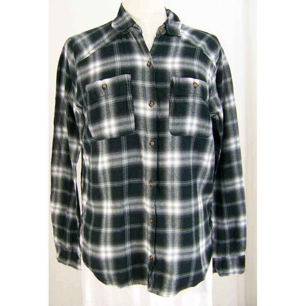 Hollister - Size: S - Black/white check - Long sleeved shirt | Oxfam GB ...