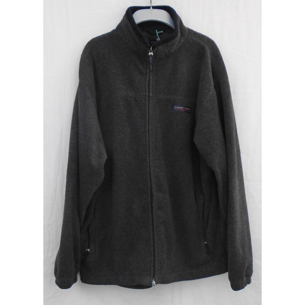 Gant Sport grey fleece jacket Size XL | Oxfam GB | Oxfam’s Online Shop