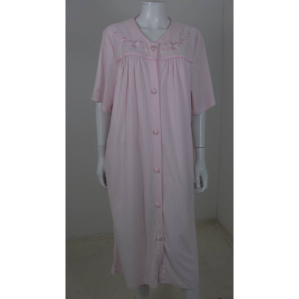 Marks & Spencer Pink Towelling Dressing Gown Size 16 - 18 Standard ...