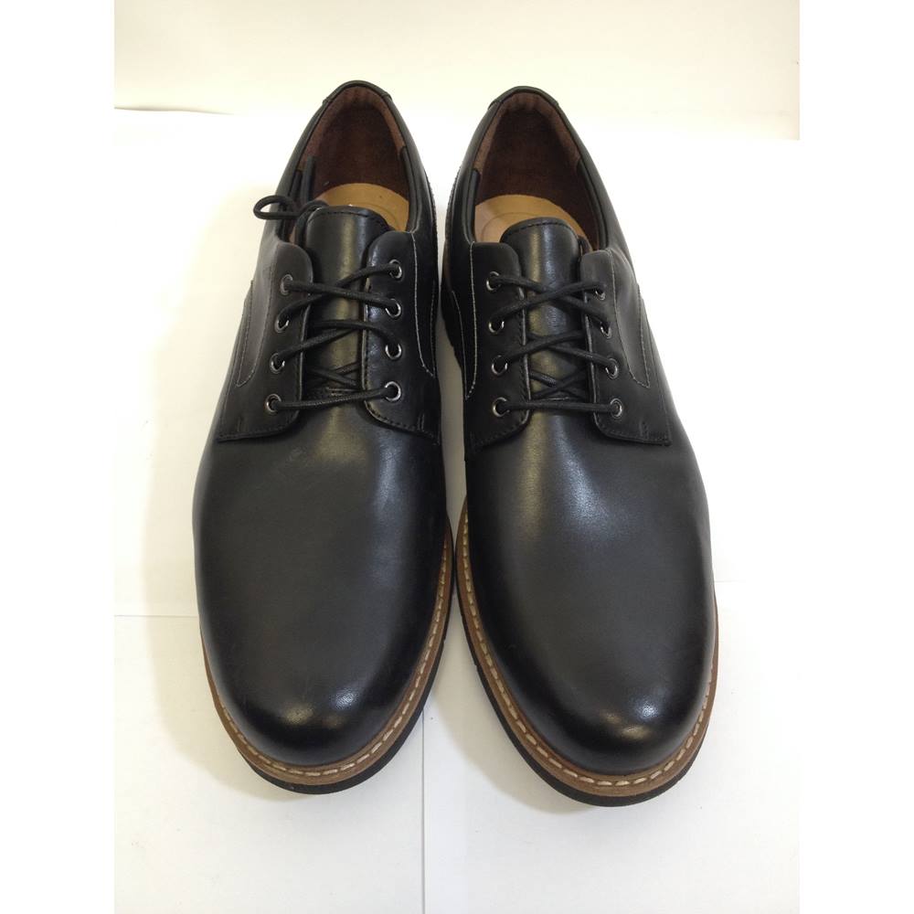 Brand new Clarks size 12 H Black Leather Batcombe Hall Shoes | Oxfam GB ...