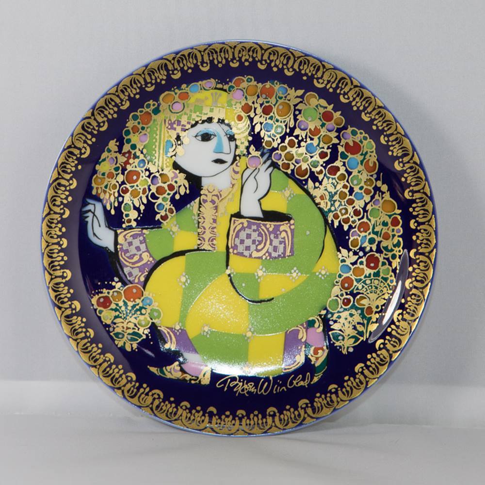 ROSENTHAL BJORN WIINBLAD ALADDIN PORCELAIN PLATE 