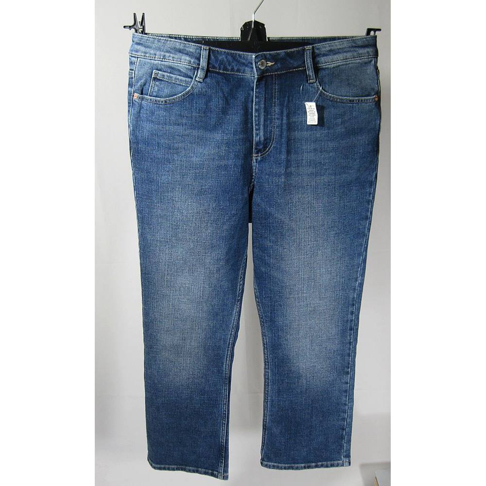 Marks and Spencer collection jeans, size 14, medium indigo | Oxfam GB ...